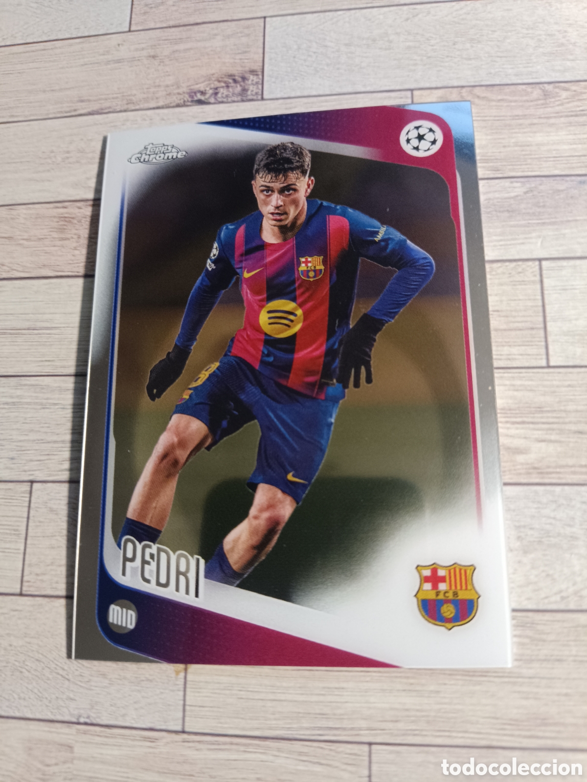 Cromos de f&uacute;tbol: 196 PEDRI BARCELONA TOPPS CHROME CHAMPIONS LEAGUE 2025 2026 TOPPS 25 26