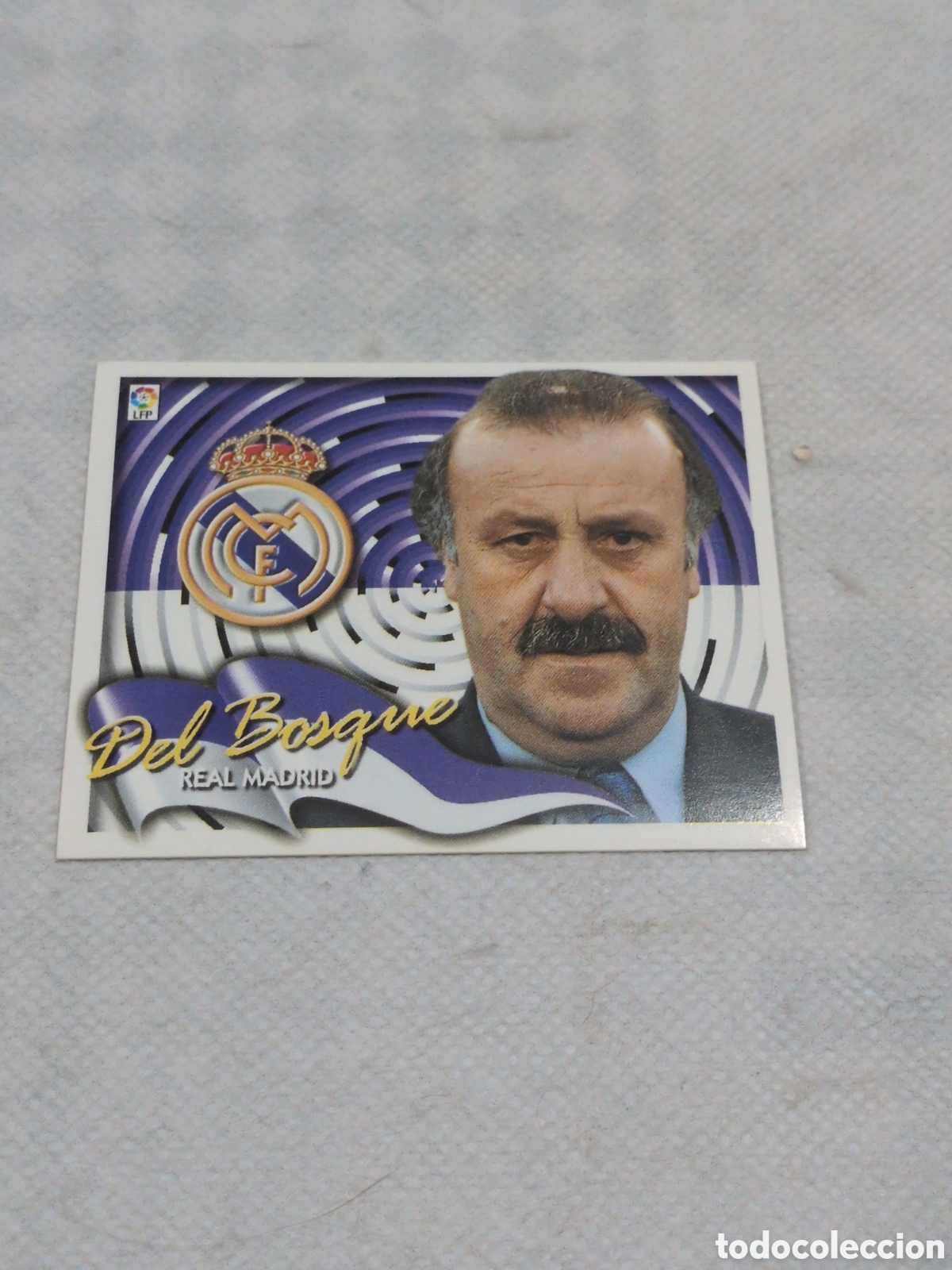 Cromos de f&uacute;tbol: DEL BOSQUE ENTRENADOR REAL MADRID LIGA ESTE 2000 2001 00 01 NUNCA PEGADO SIN PEGAR