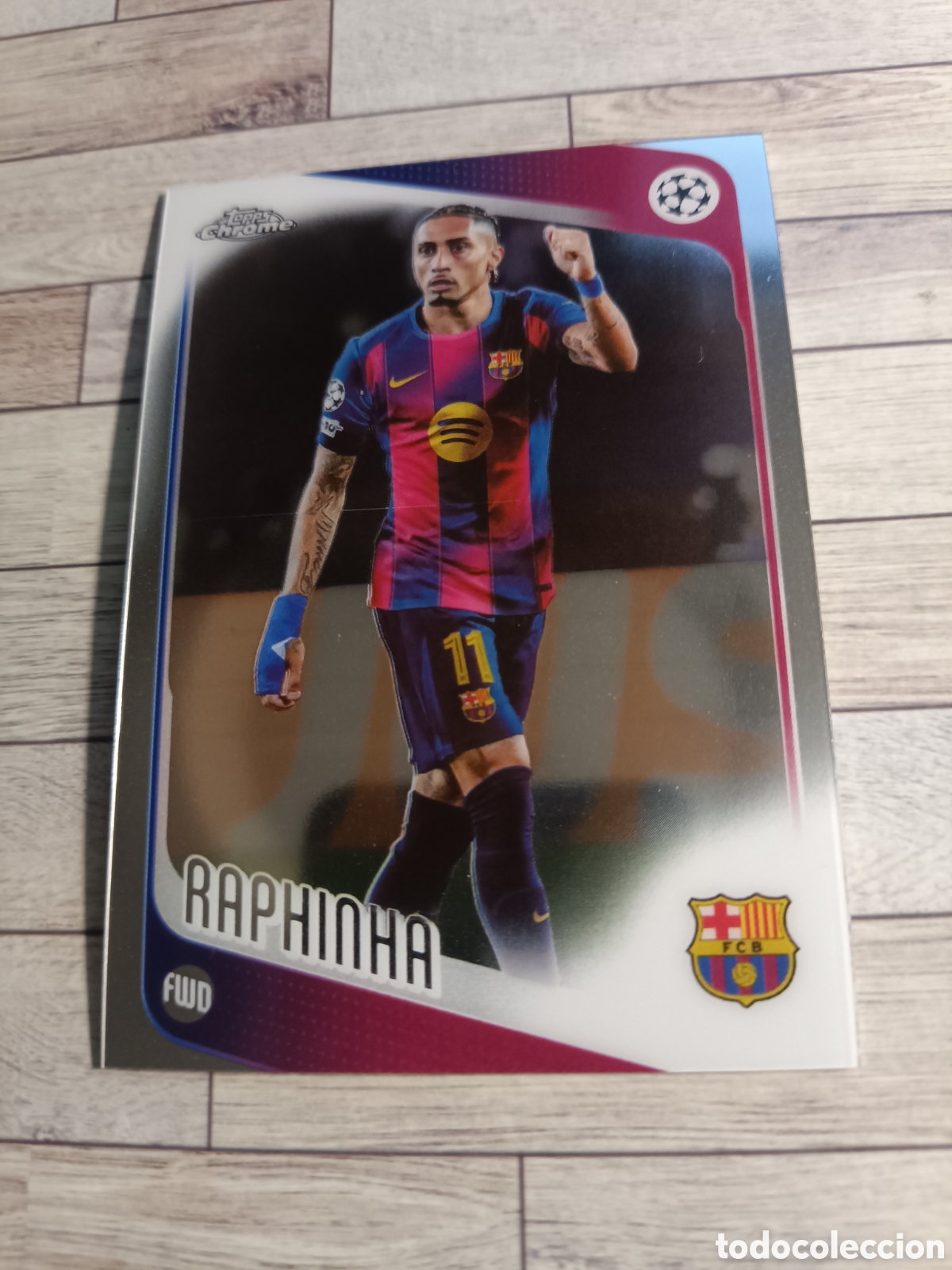 Cromos de f&uacute;tbol: 97 RAPHINHA BARCELONA TOPPS CHROME CHAMPIONS LEAGUE 2025 2026 TOPPS 25 26