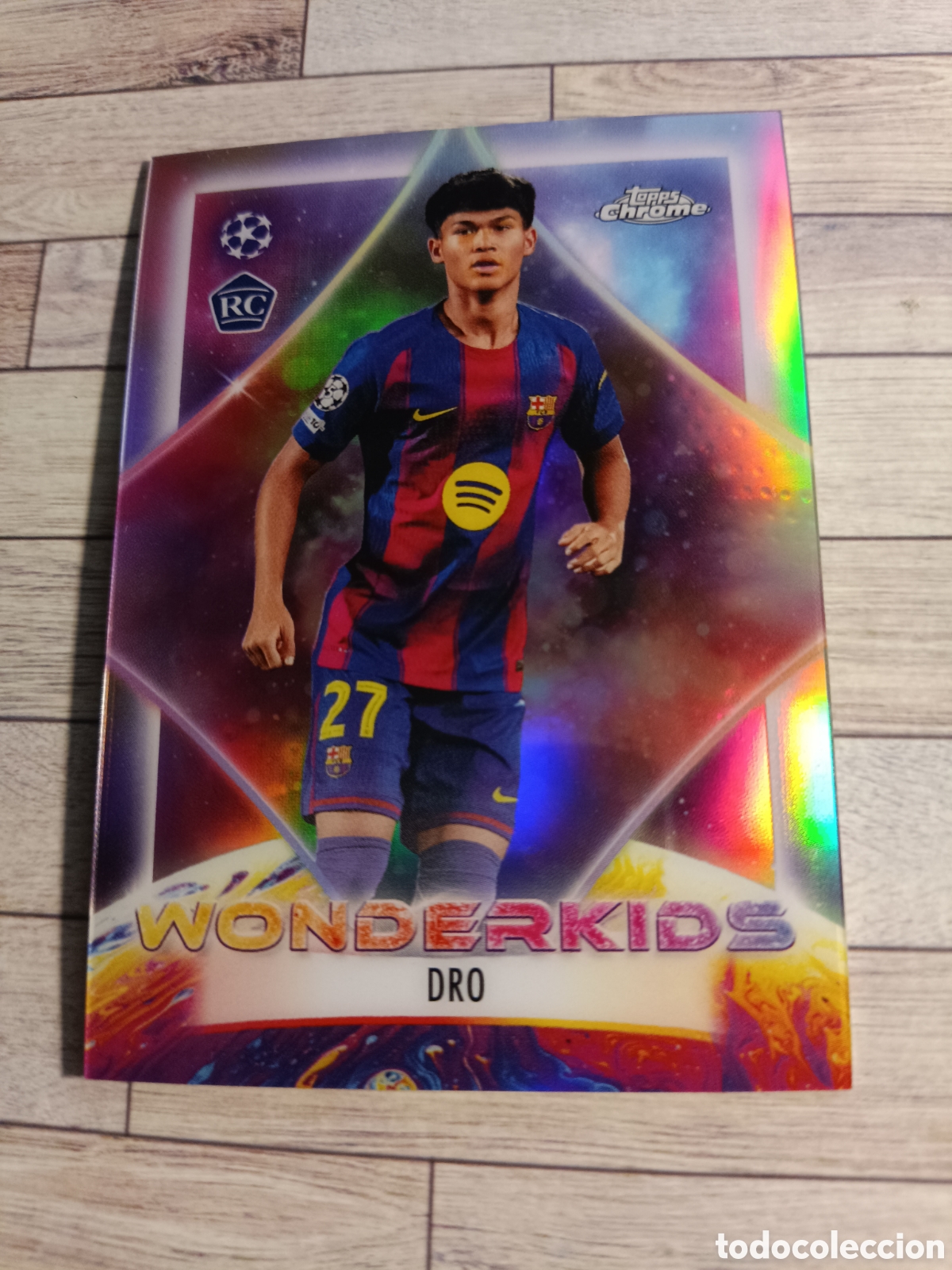 Cromos de f&uacute;tbol: WK-5 DRO FERN&Aacute;NDEZ WONDERKIDS BARCELONA ROOKIE TOPPS CHROME CHAMPIONS LEAGUE 2025 2026 TOPPS 25 26