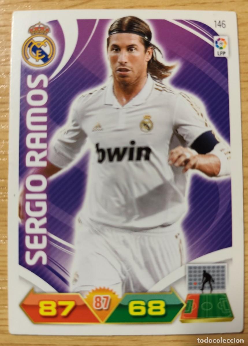 Cromos de f&uacute;tbol: CARD FOOTBALL SERGIO RAMOS REAL MADRID 146 PANINI ADRENALYN XL LIGA 2011/2012 11 12