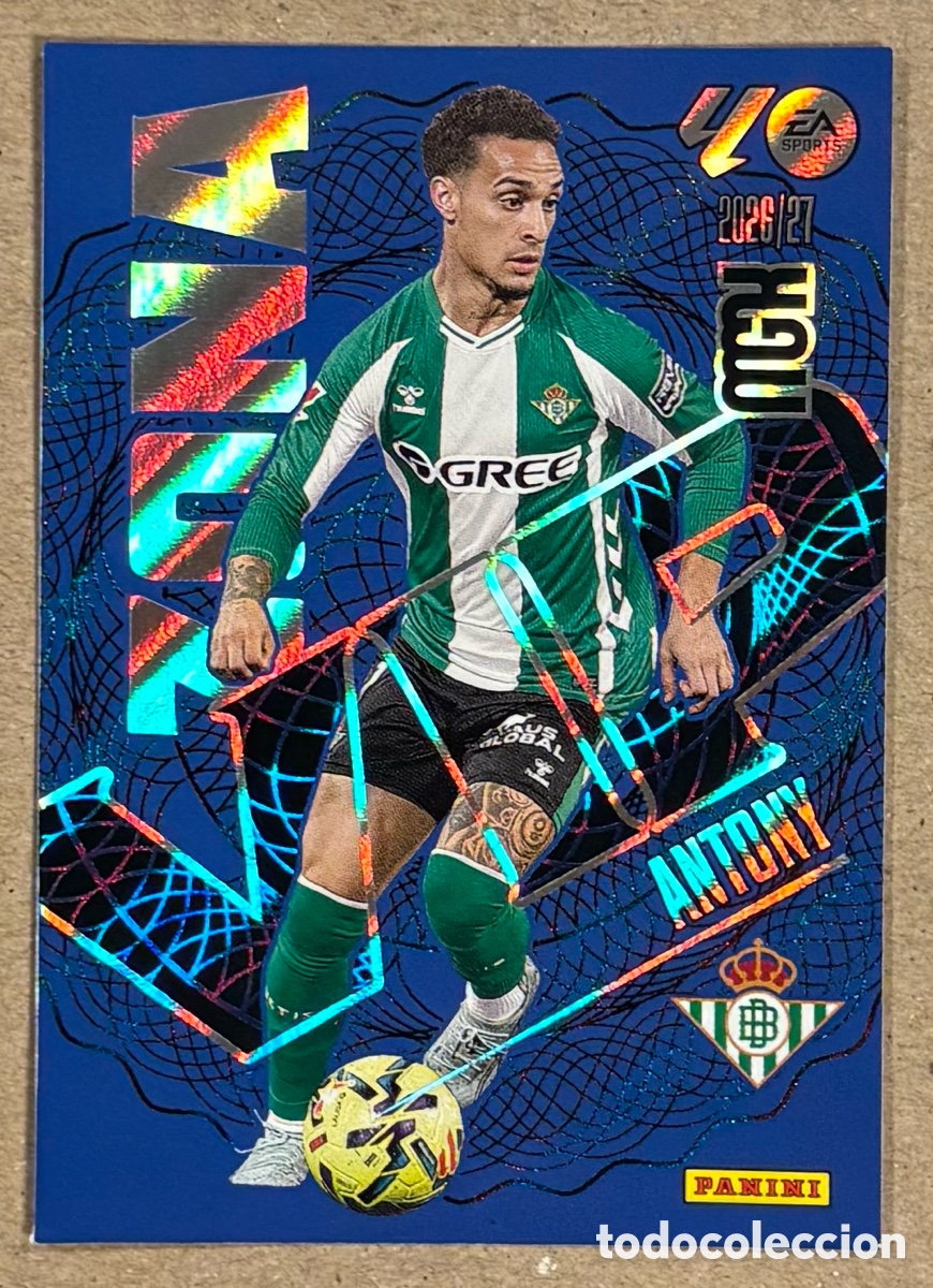 Cromos de f&uacute;tbol: ANTONY (REAL BETIS). CARTA VIP MEGACRACKS MGK 2026/27. #388.