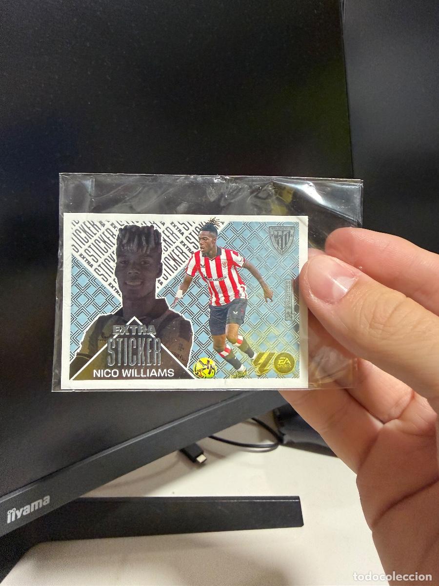 Cromos de f&uacute;tbol: Nico Williams Extra Sticker Plata LaLiga Este 2026-2027