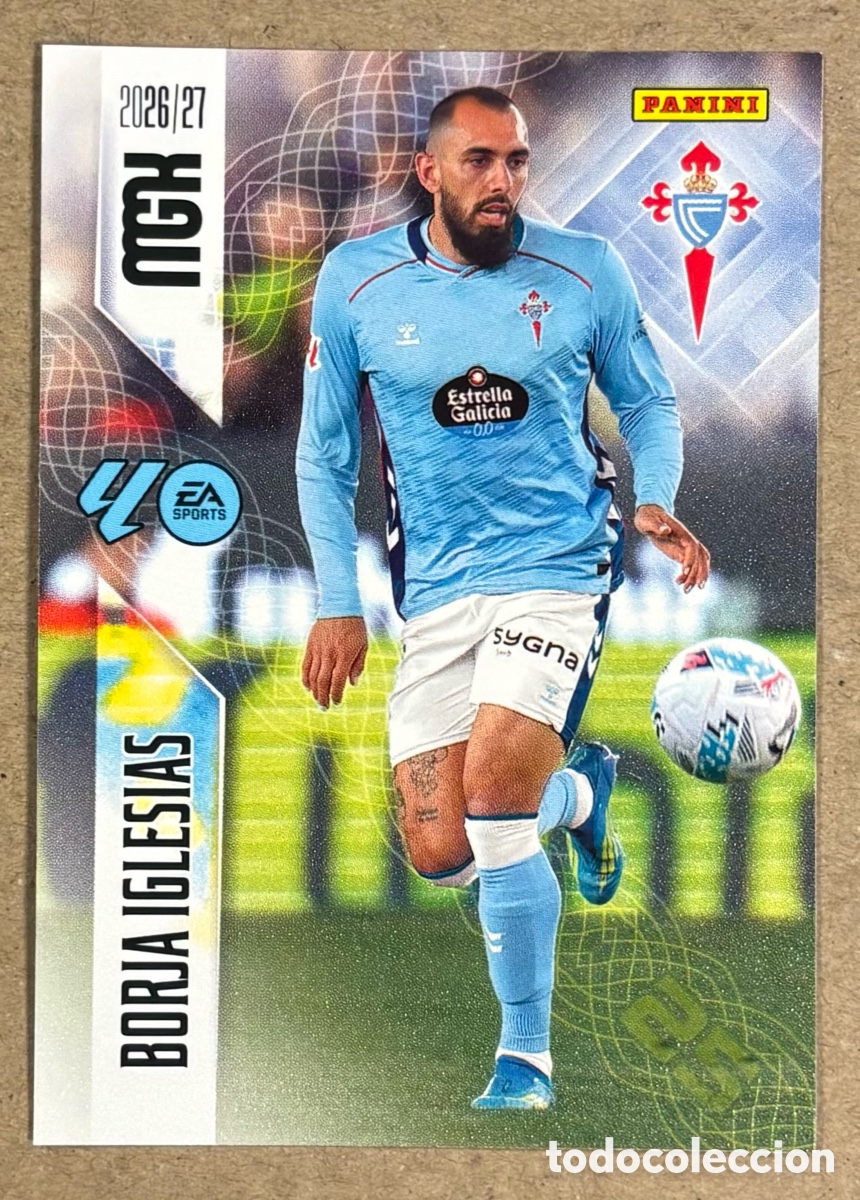 Cromos de f&uacute;tbol: BORJA IGLESIAS (CELTA DE VIGO). CARTA PANINI MEGACRACKS MGK 2026/27. #125.