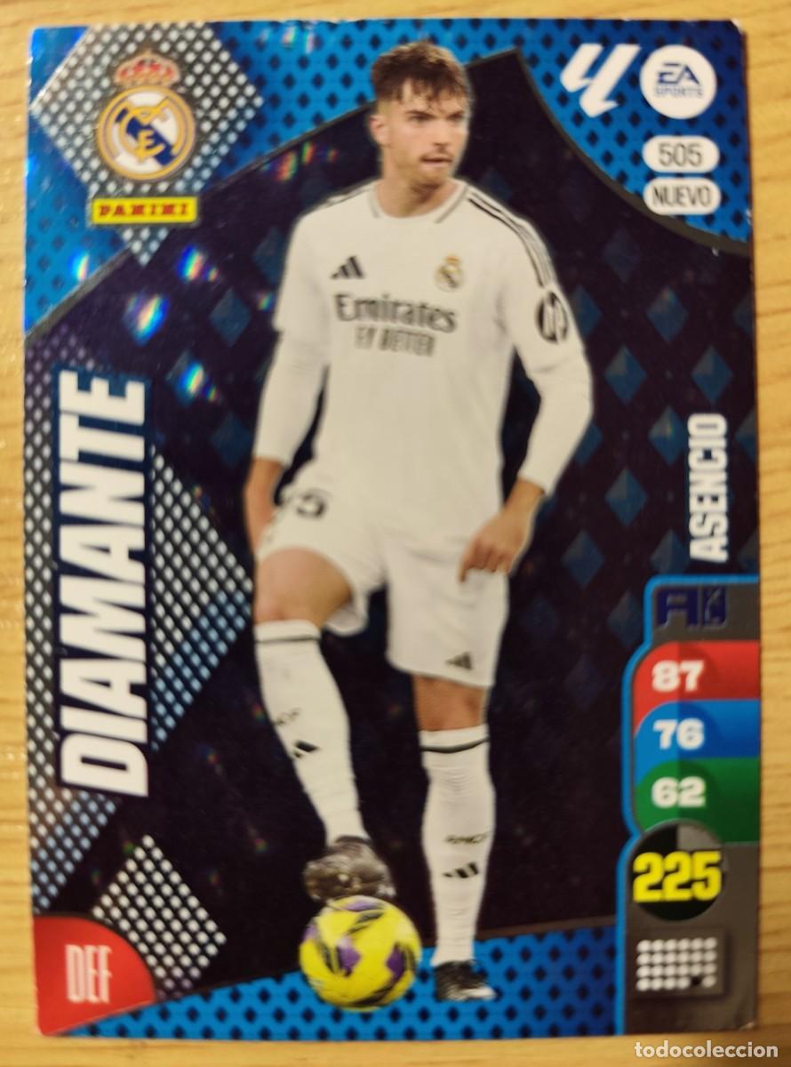 Cromos de f&uacute;tbol: CARD FOOTBALL Adrenalyn XL Diamante 505 ASENCIO REAL MADRID 2024-25 2024 2025