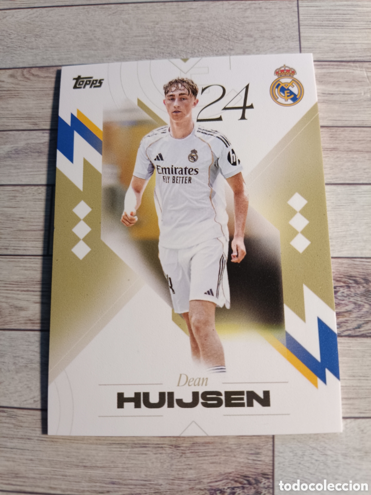 Cromos de f&uacute;tbol: 5 DEAN HUIJSEN TOPPS LOS BLANCOS REAL MADRID 2025 2026 TOPPS 25 26