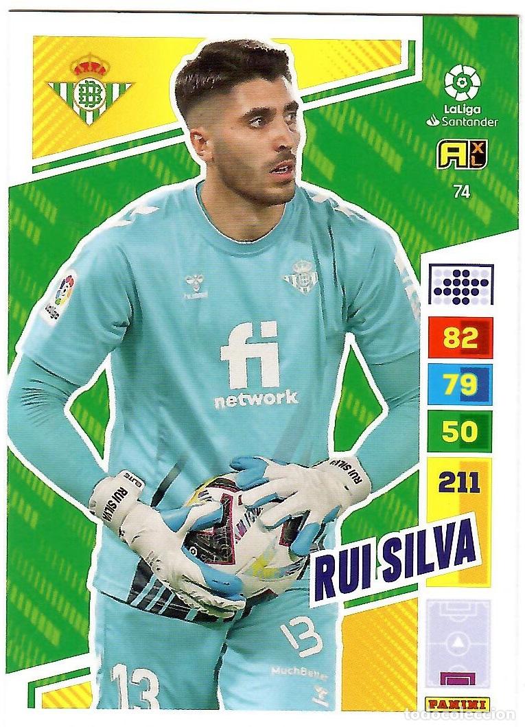Cromos de f&uacute;tbol: Rui Silva (R. Betis), n&ordm; 74: Cromo del album de futbol Adrenalyn 2022-23