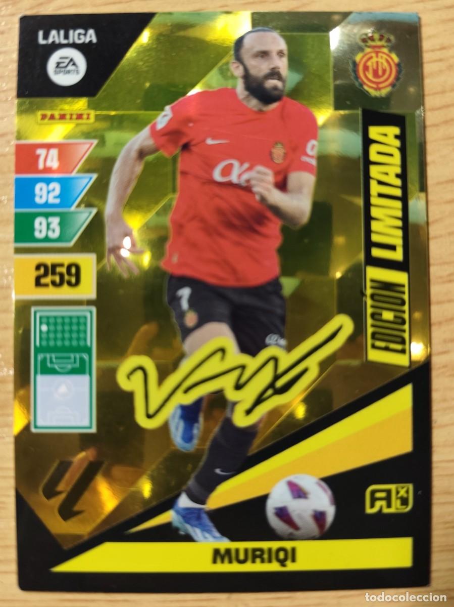 Cromos de f&uacute;tbol: CARD FOOTBALL MURIQI EDICI&Oacute;N LIMITADA FIRMADA MALLORCA ADRENALYN 2023 2024
