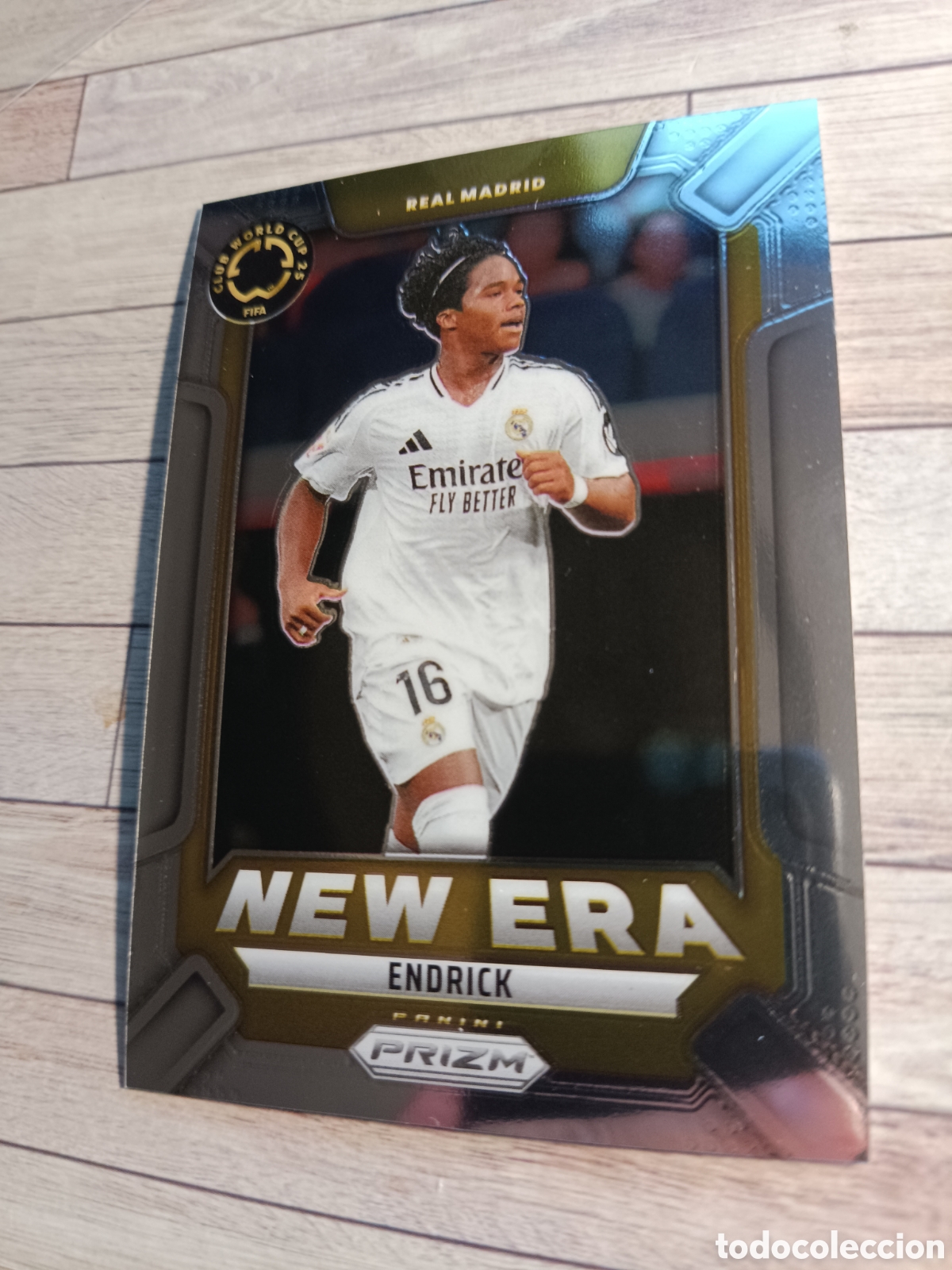Cromos de f&uacute;tbol: 16 ENDRICK REAL MADRID NEW ERA PRIZM FIFA CLUBS WORLD 2025 MUNDIAL DE CLUBES PANINI 24 25