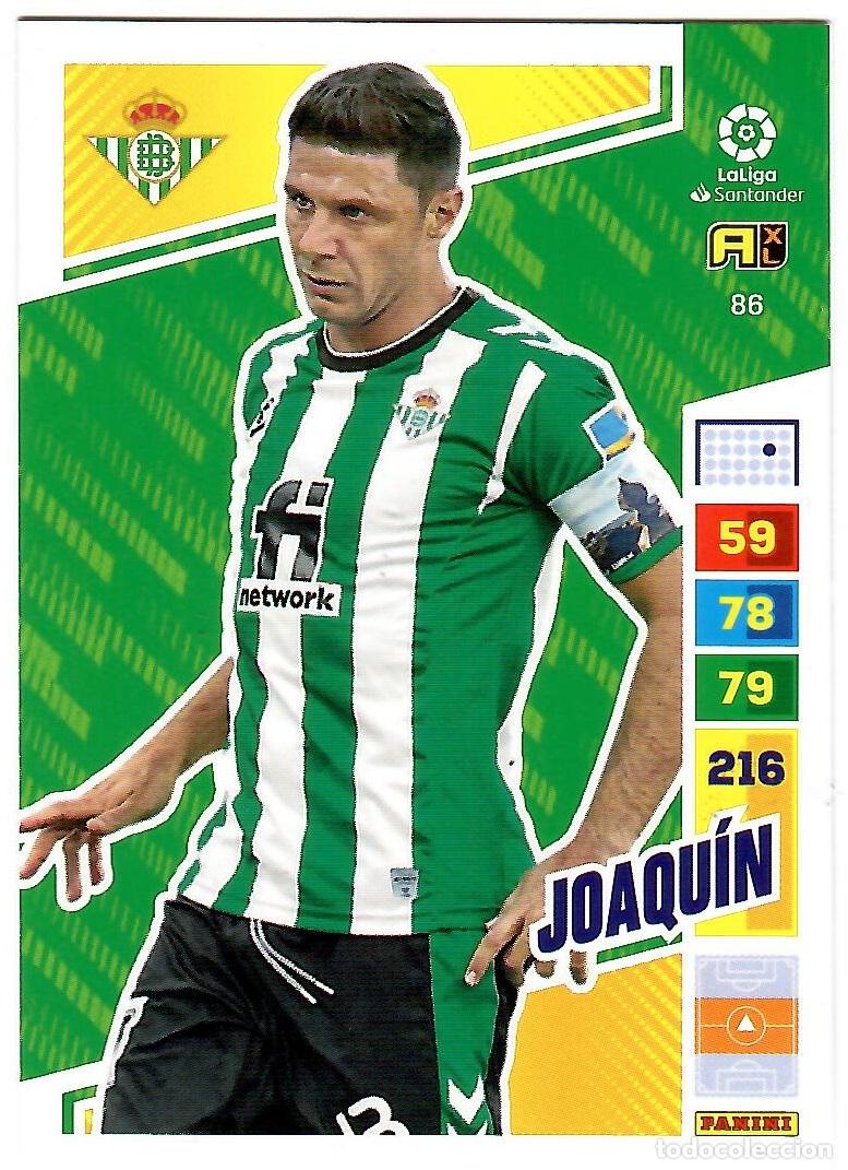 Fu&szlig;ball-Sticker: Joaquin (R. Betis), n&ordm; 86: Cromo del album de futbol Adrenalyn 2022-23