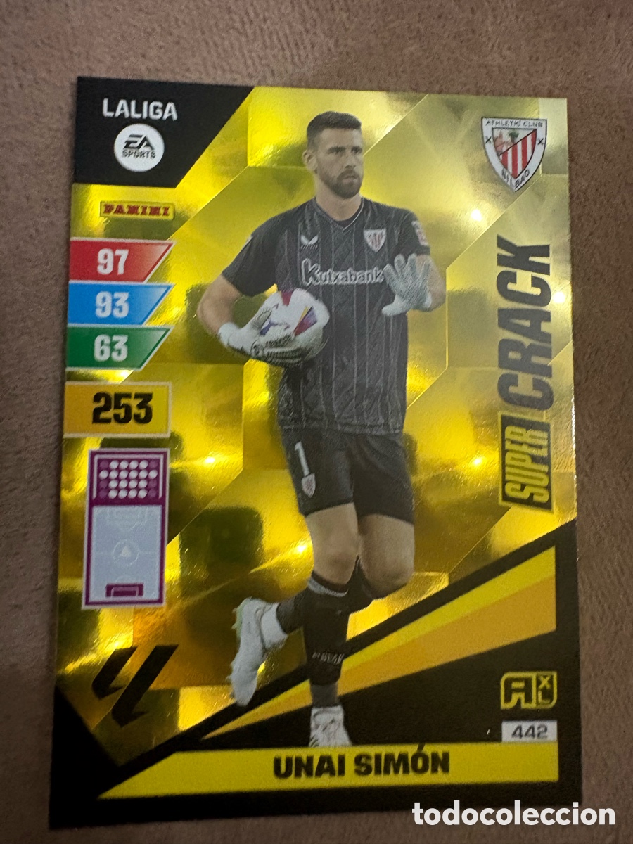 Fu&szlig;ball-Sticker: Adrenalyn 2023 2024 23 24 panini Unai Sim&oacute;n super crack n&deg; 442 Athletic Bilbao