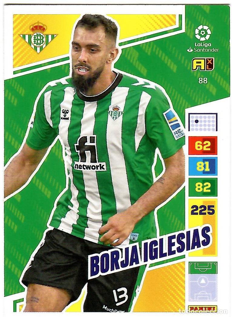 Fu&szlig;ball-Sticker: Borja Iglesias (R. Betis), n&ordm; 88: Cromo del album de futbol Adrenalyn 2022-23