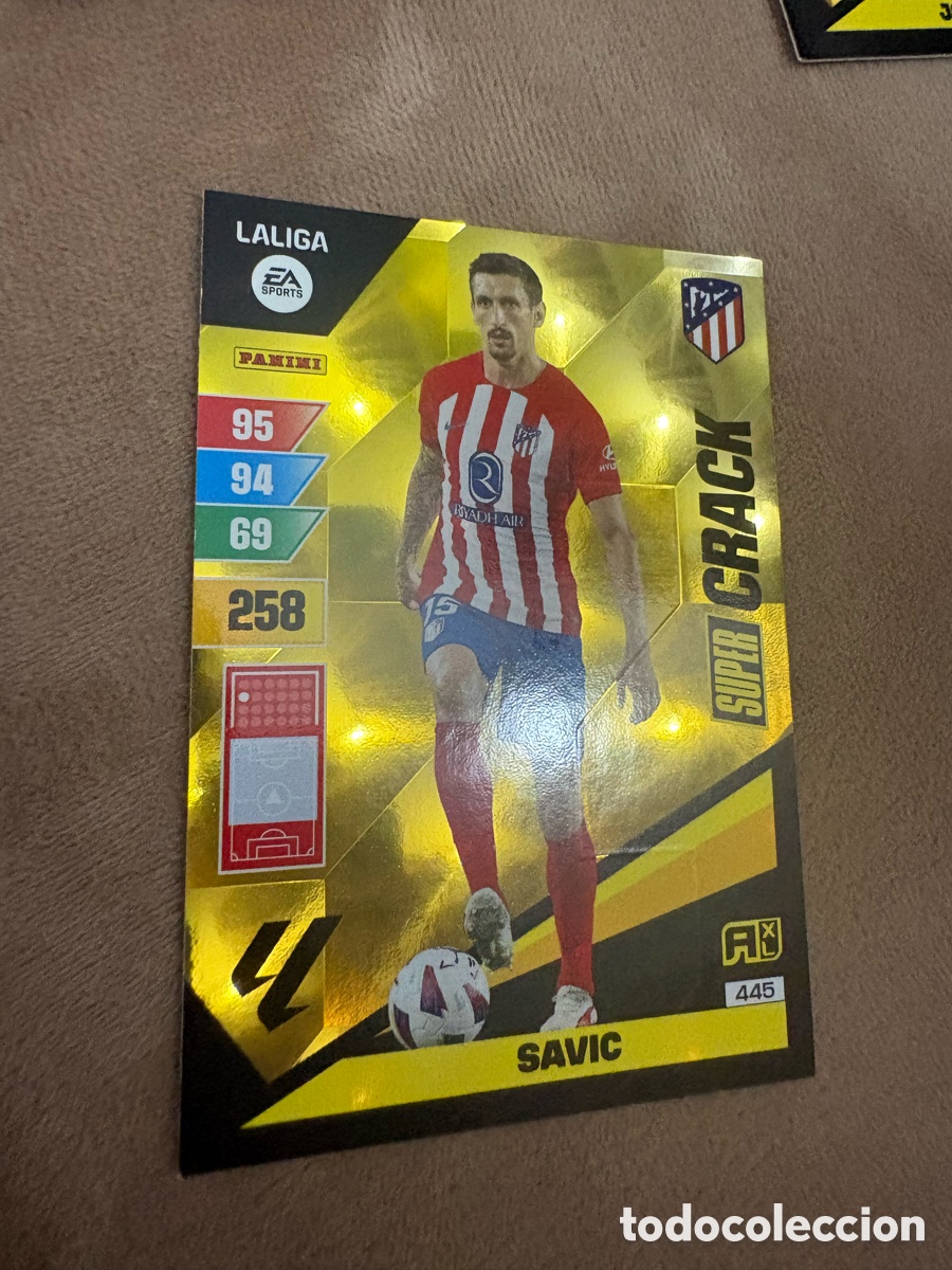 Cromos de f&uacute;tbol: Savic n&deg;445 SUPER CRACK Adrenalyn XL 23/24 Atl&eacute;tico De Madrid
