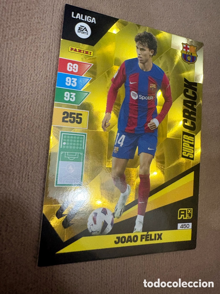 Cromos de f&uacute;tbol: 450 Jo&atilde;o F&eacute;lix, FC Barcelona, Super Crack, Panini Adrenalyn XL 2023 2024 23 24