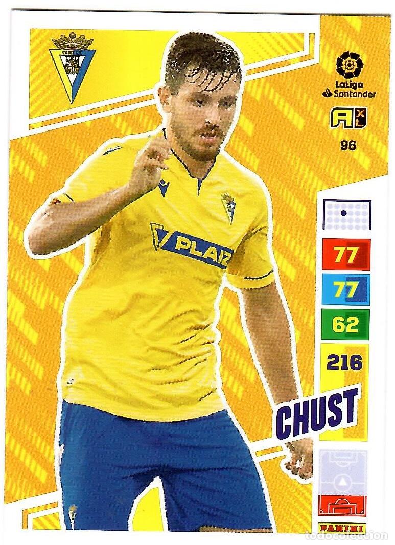 Cromos de f&uacute;tbol: Chust (Cadiz), n&ordm; 96: Cromo del album de futbol Adrenalyn 2022-23
