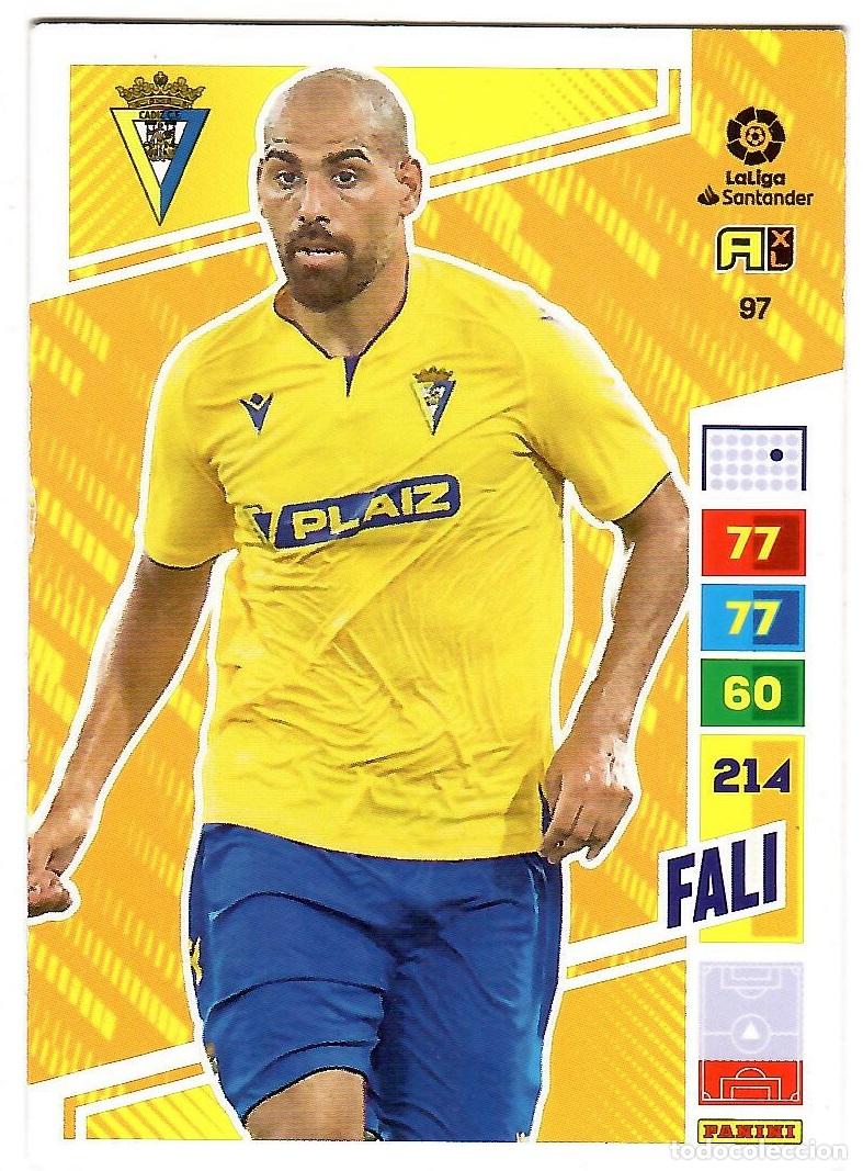 Cromos de f&uacute;tbol: Fali (Cadiz), n&ordm; 97: Cromo del album de futbol Adrenalyn 2022-23
