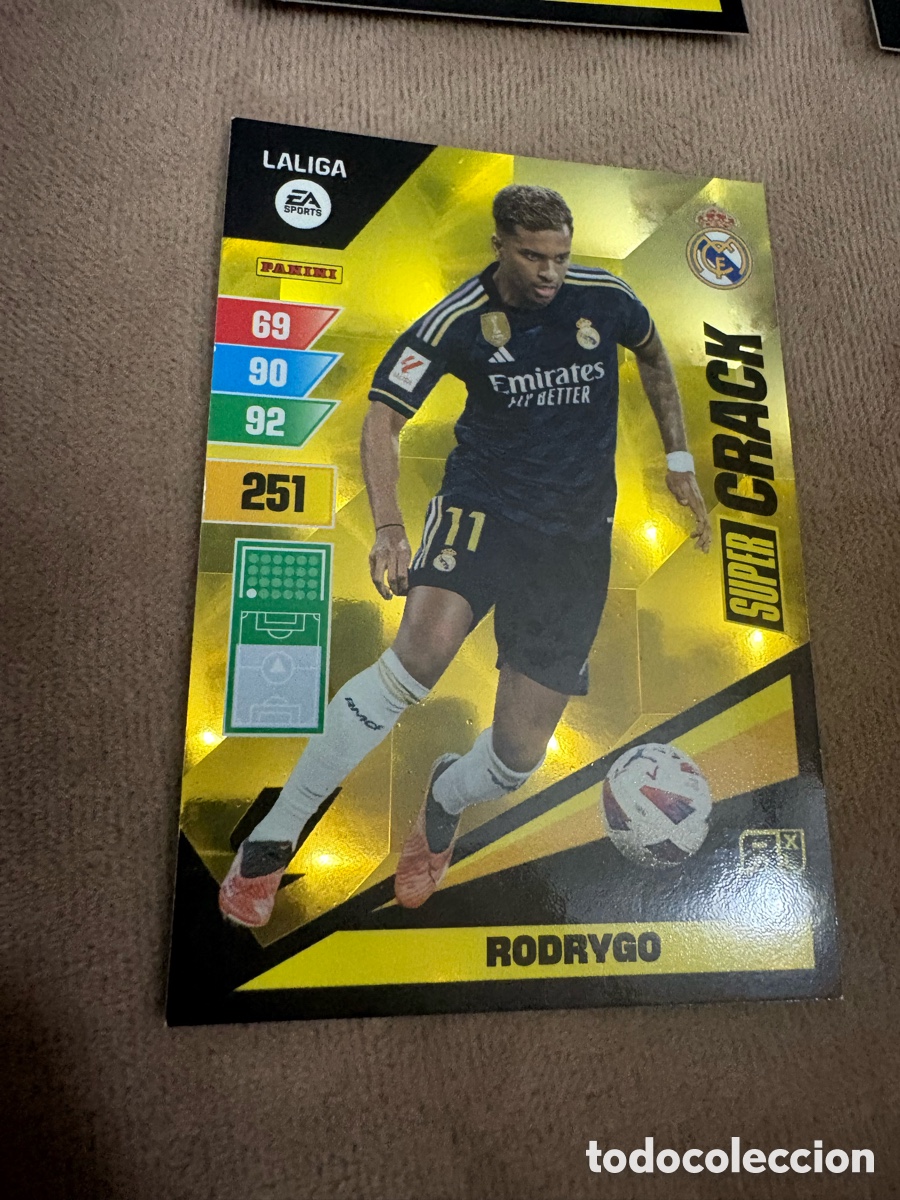 Cromos de f&uacute;tbol: Adrenalyn XL 23 24 2023 2024 # 456 Rodrygo Real Madrid Supercrack Super Crack