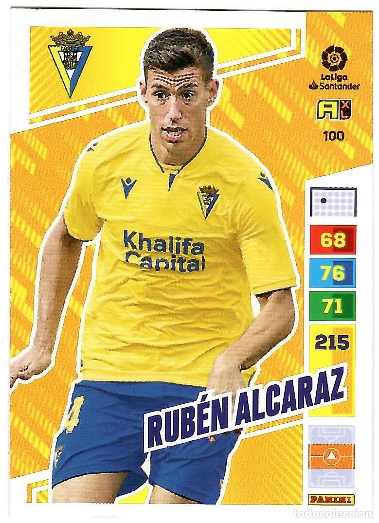 Cromos de f&uacute;tbol: Ruben Alcaraz (Cadiz), n&ordm; 100: Cromo del album de futbol Adrenalyn 2022-23