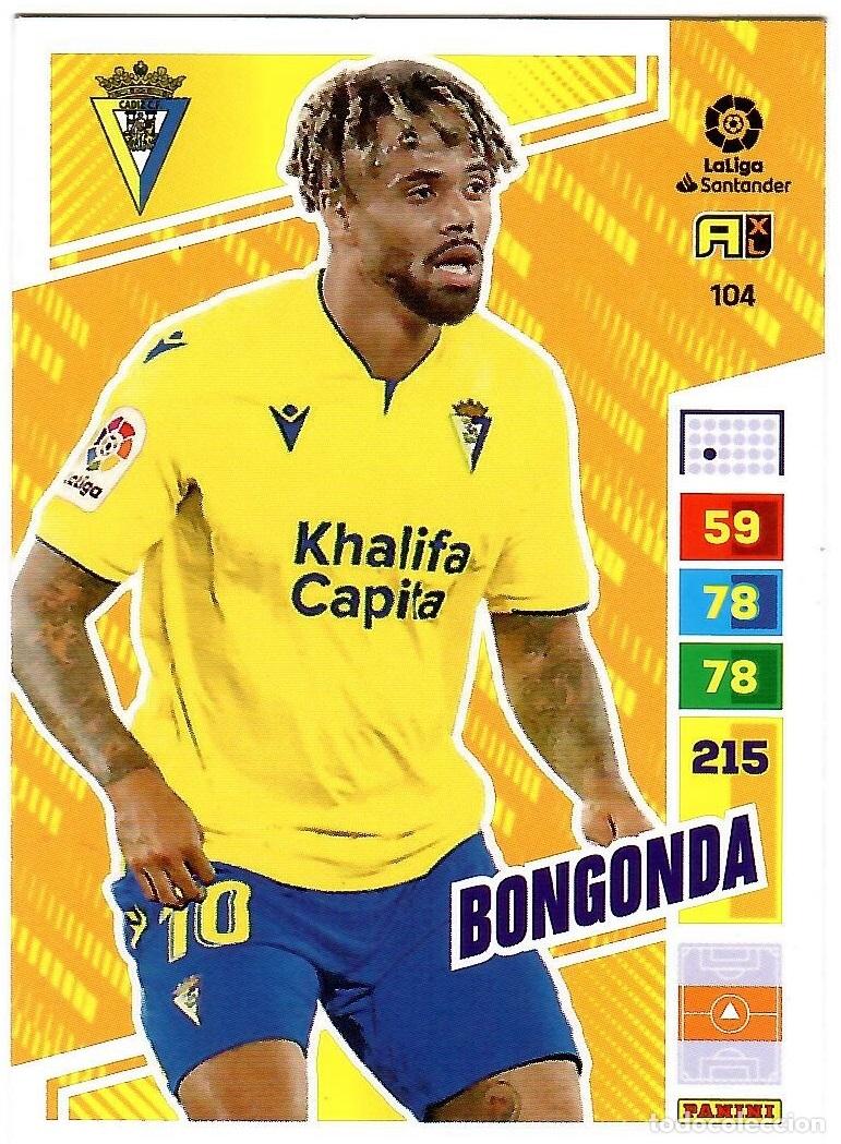 Cromos de f&uacute;tbol: Bongonda (Cadiz), n&ordm; 104: Cromo del album de futbol Adrenalyn 2022-23