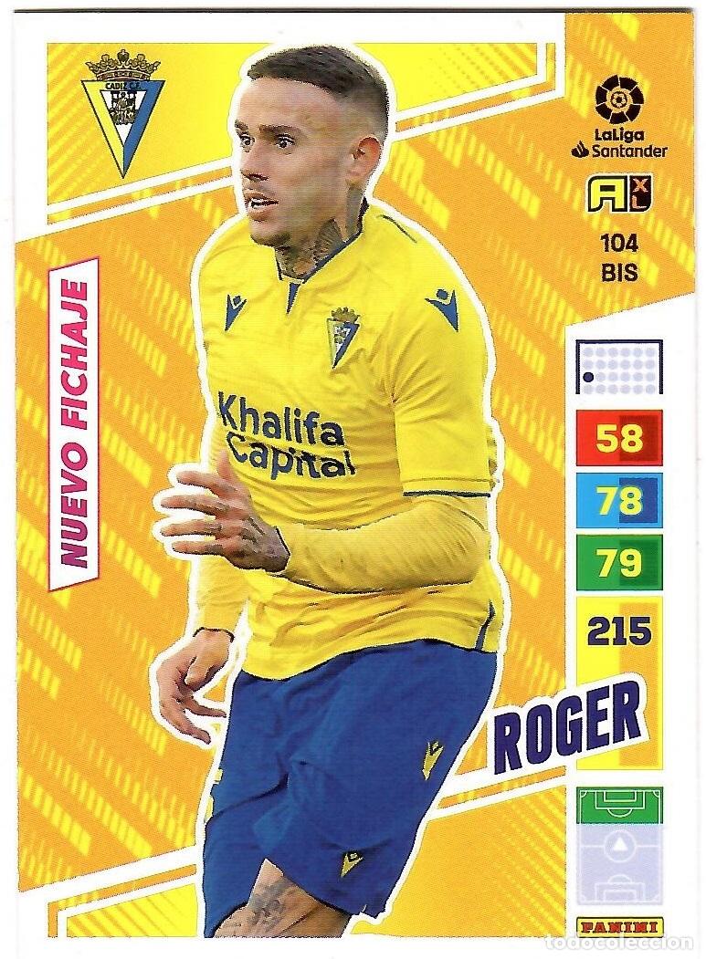 Cromos de f&uacute;tbol: Roder (Cadiz, Nuevo Fichaje), n&ordm; 104 BIS: Cromo del album de futbol Adrenalyn 2022-23