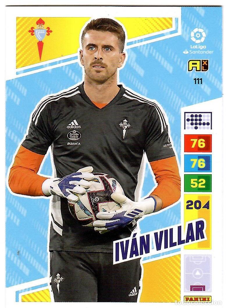 Cromos de f&uacute;tbol: Ivan Villar (Celta de Vigo), n&ordm; 111: Cromo del album de futbol Adrenalyn 2022-23