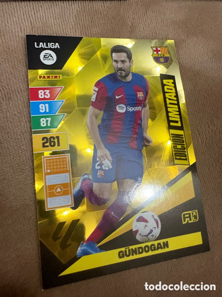 Cromos de f&uacute;tbol: Edici&oacute;n Limitada, G&uuml;ndogan, FC Barcelona, Panini Adrenalyn XL 2023 2024 23 24