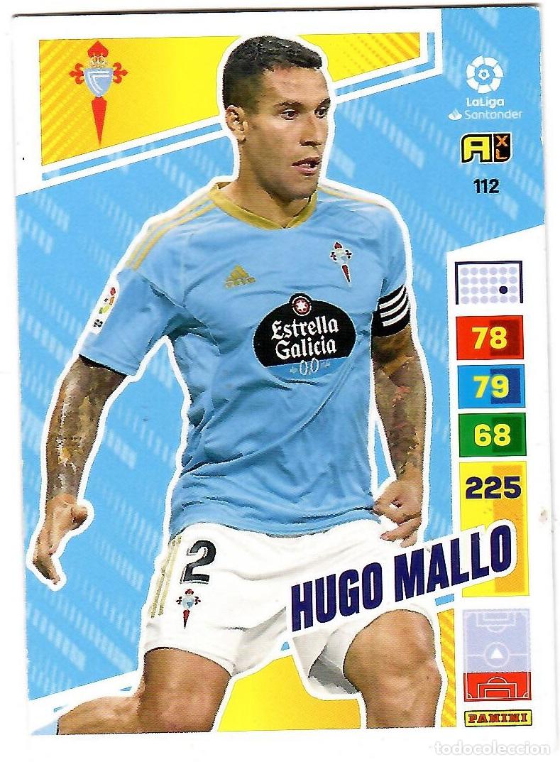 Cromos de f&uacute;tbol: Hugo Mallo (Celta de Vigo), n&ordm; 112: Cromo del album de futbol Adrenalyn 2022-23