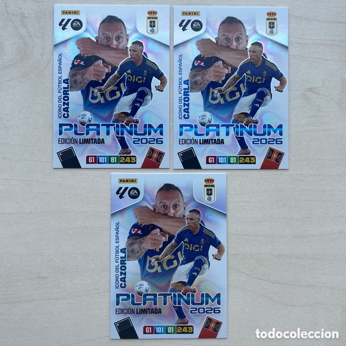 Football Stickers: Cazorla Platinium Edici&oacute;n Limitada Adrenalyn XL 2025-26 - Real Oviedo