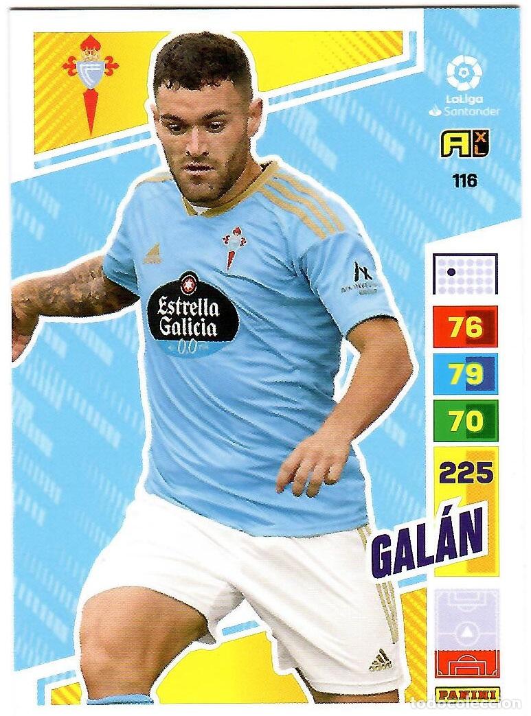 Cromos de f&uacute;tbol: Galan (Celta de Vigo), n&ordm; 116: Cromo del album de futbol Adrenalyn 2022-23