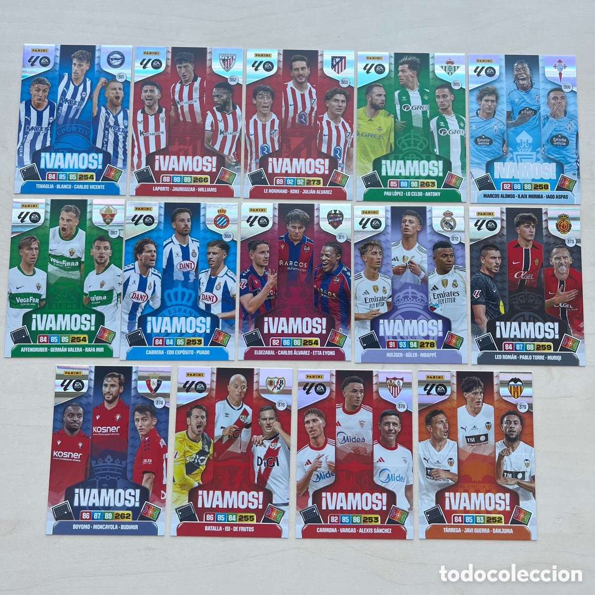 Cromos de f&uacute;tbol: Lote 14 Vamos Adrenalyn XL 2025-26