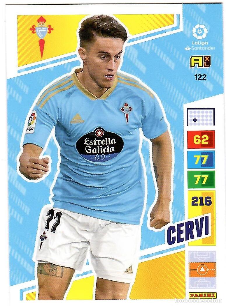 Cromos de f&uacute;tbol: Cervi (Celta de Vigo), n&ordm; 122: Cromo del album de futbol Adrenalyn 2022-23