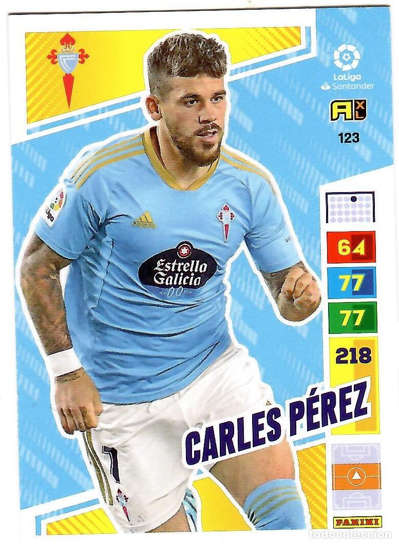 Cromos de f&uacute;tbol: Carlos Perez (Celta de Vigo), n&ordm; 123: Cromo del album de futbol Adrenalyn 2022-23