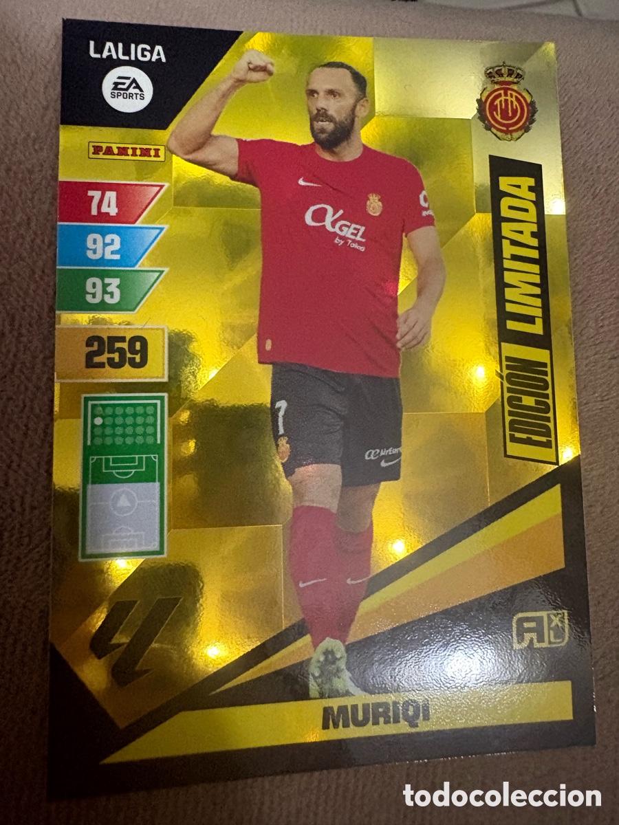 Cromos de f&uacute;tbol: Muriqi Edici&oacute;n Limitada RCD Mallorca Adrenalyn XL 23 24