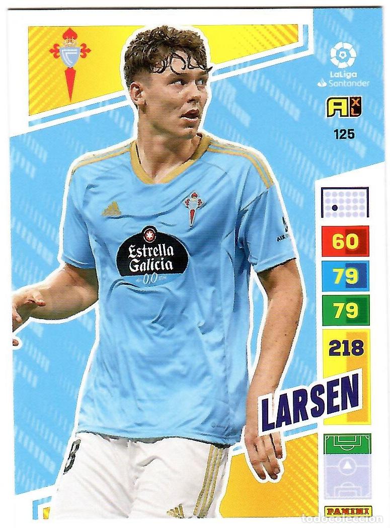 Cromos de f&uacute;tbol: Larsen (Celta de Vigo), n&ordm; 125: Cromo del album de futbol Adrenalyn 2022-23