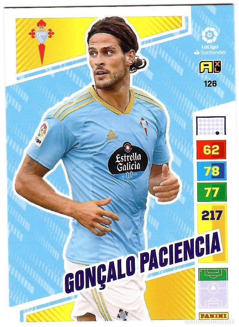 Cromos de f&uacute;tbol: Gon&ccedil;alo Paciencia (Celta de Vigo), n&ordm; 126: Cromo del album de futbol Adrenalyn 2022-23