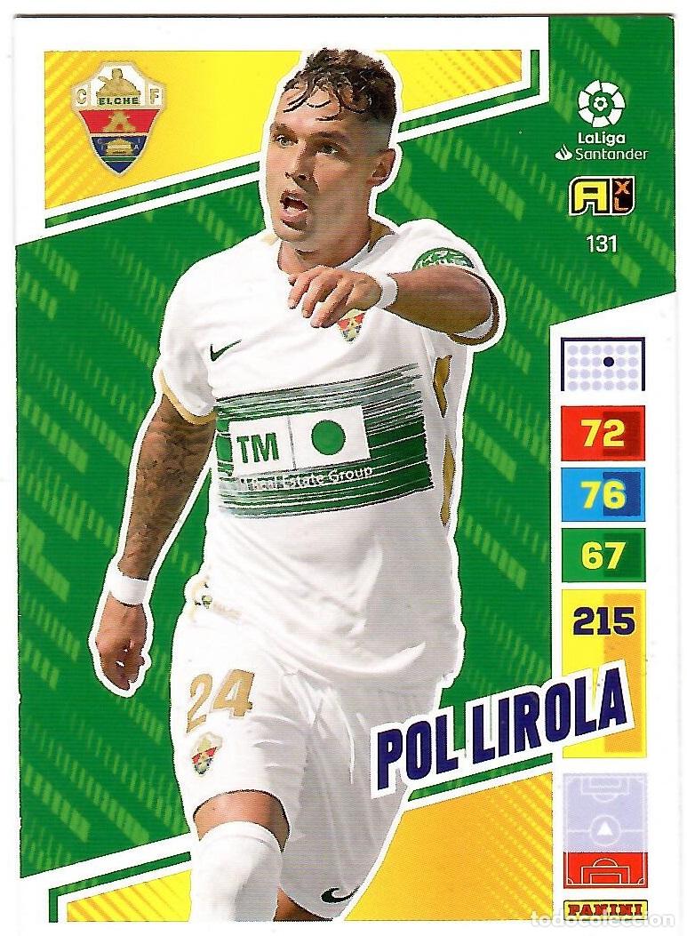 Cromos de f&uacute;tbol: Pol Lirola (Elche), n&ordm; 131: Cromo del album de futbol Adrenalyn 2022-23