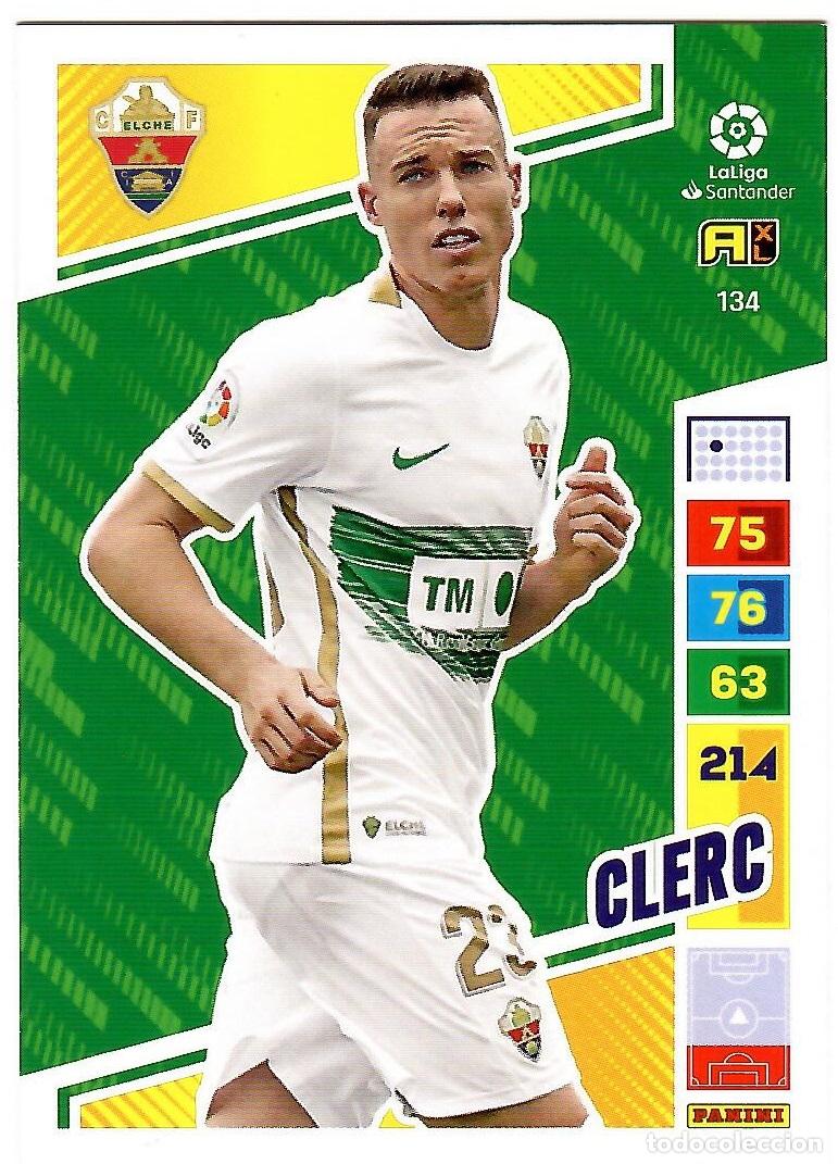 Cromos de f&uacute;tbol: Clerc (Elche), n&ordm; 134: Cromo del album de futbol Adrenalyn 2022-23