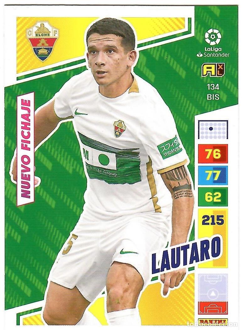 Cromos de f&uacute;tbol: Lautaro (Elche, Nuevo Fichaje), n&ordm; 134 BIS: Cromo del album de futbol Adrenalyn 2022-23