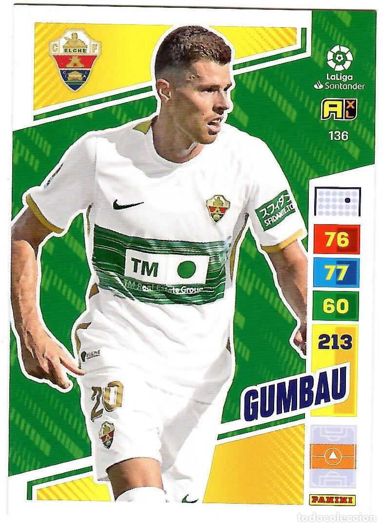 Cromos de f&uacute;tbol: Gumbau (Elche), n&ordm; 136: Cromo del album de futbol Adrenalyn 2022-23