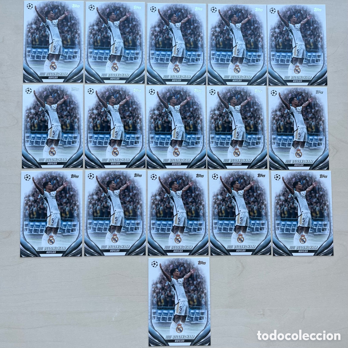 Cromos de f&uacute;tbol: Lote 16 Bellingham Topps Flagship 2023-24 - Real Madrid
