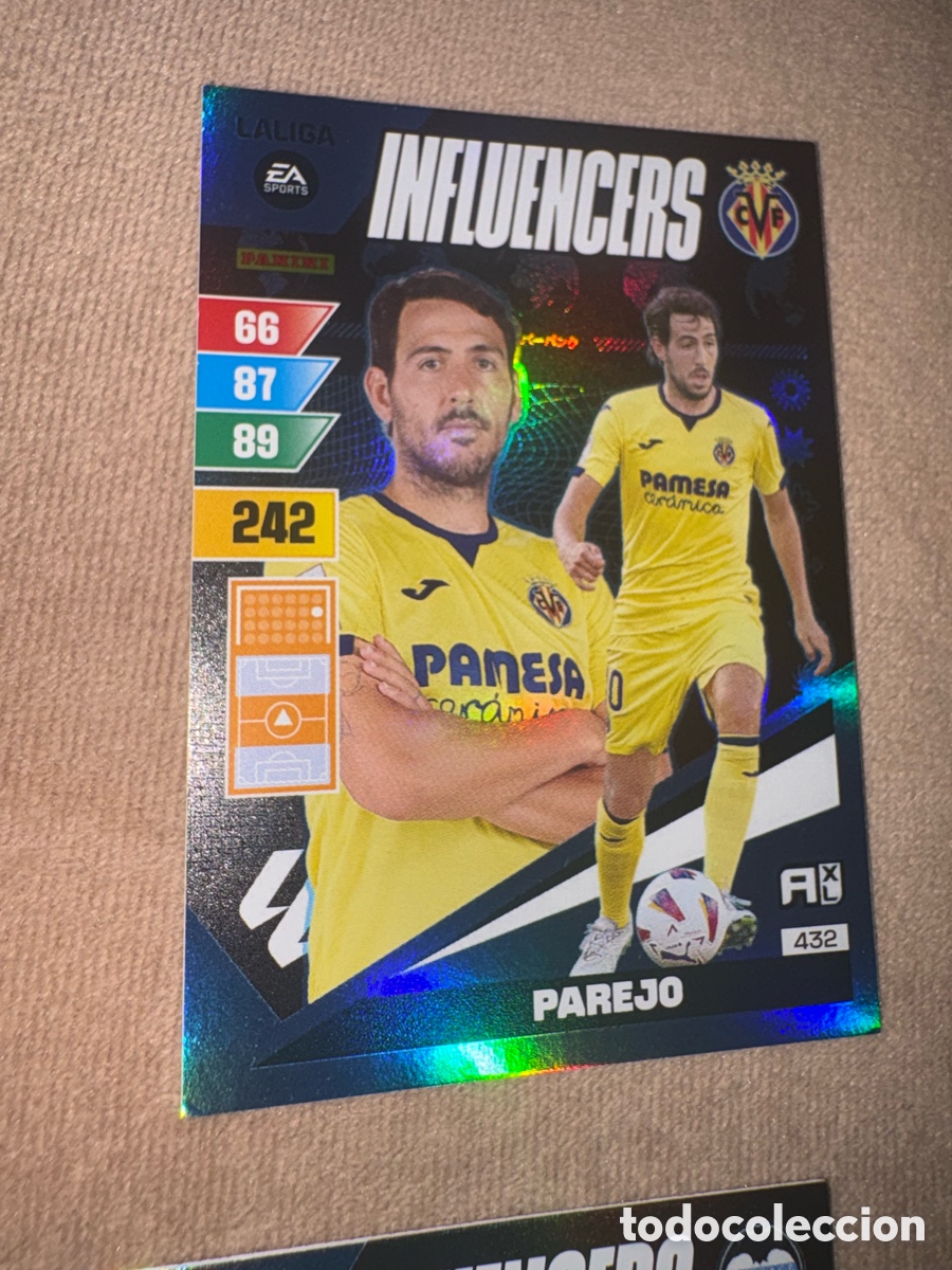 Cromos de f&uacute;tbol: Adrenalyn 23/24. 432- Parejo. Villarreal. Influencers.