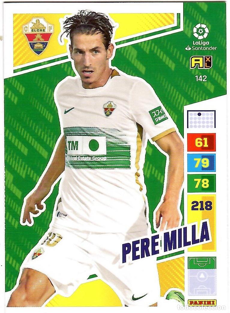 Cromos de f&uacute;tbol: Pere Milla (Elche), n&ordm; 142: Cromo del album de futbol Adrenalyn 2022-23