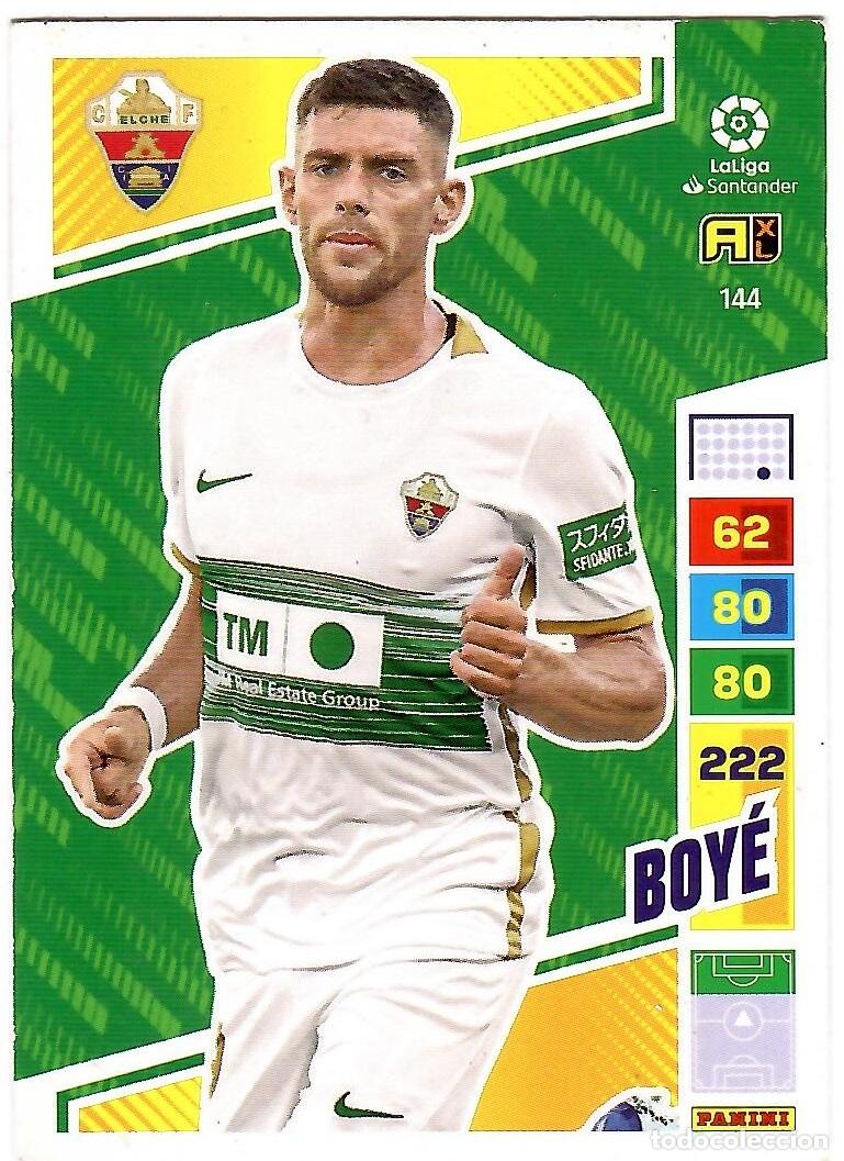 Cromos de f&uacute;tbol: Boye (Elche), n&ordm; 144: Cromo del album de futbol Adrenalyn 2022-23