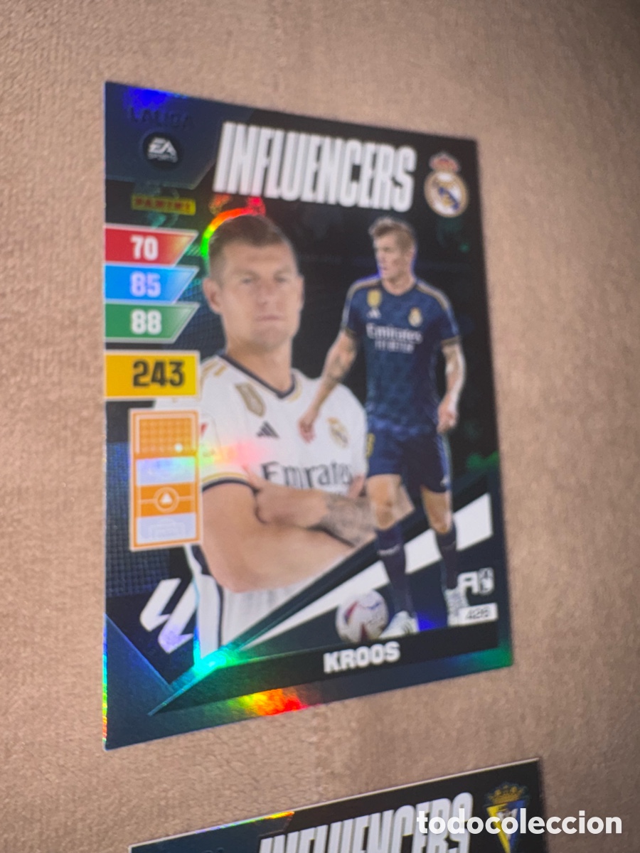 Cromos de f&uacute;tbol: kroos 426 real madrid influencers adrenalyn 2023 2024 23 24 trading card