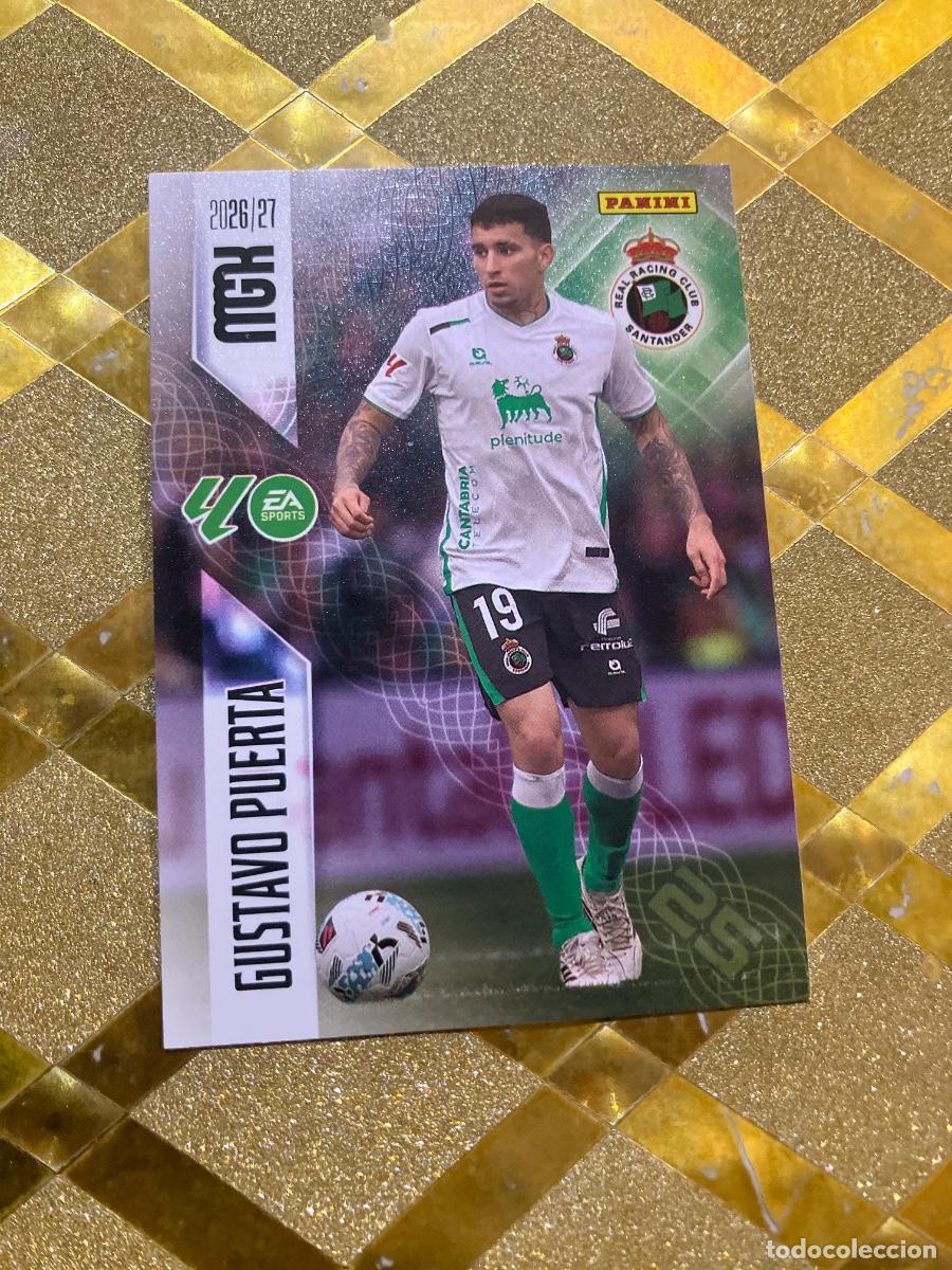 Cromos de f&uacute;tbol: CROMO DE FUTBOL NUMERO 281 GUSTAVO PUERTAS RACING SANTANDER LIGA 2026 2027 MEGACRAKS MGK PANINI !
