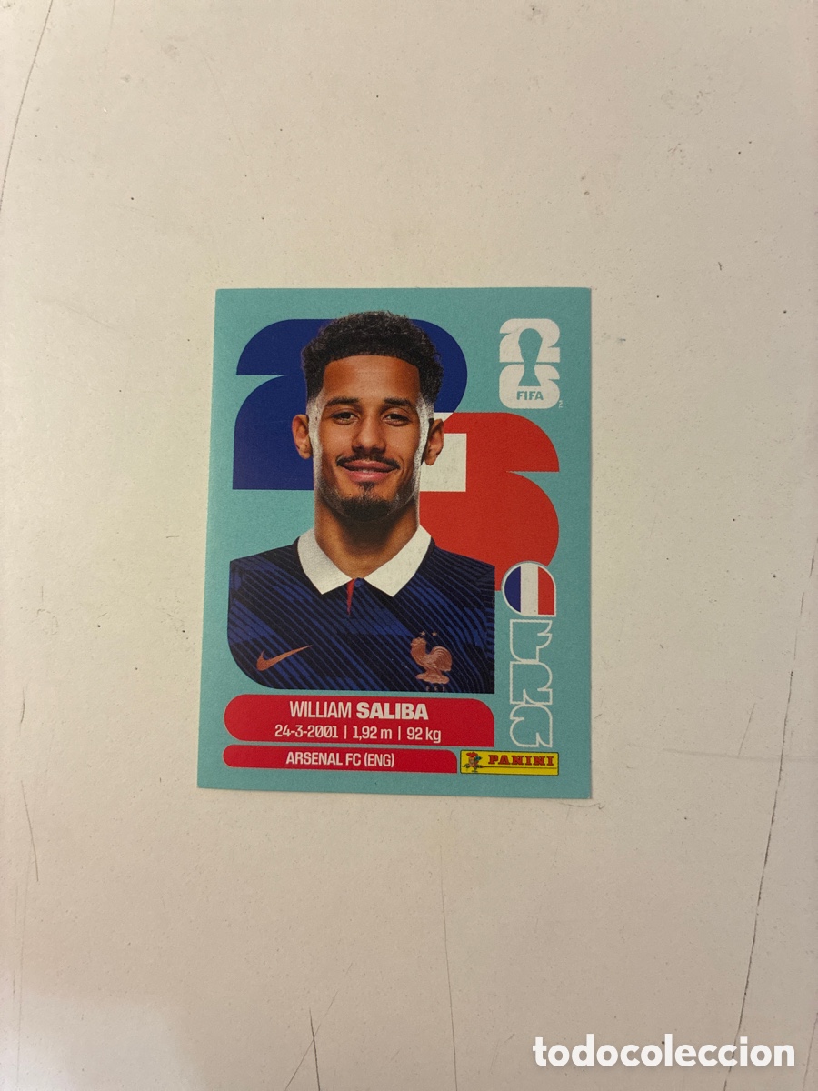 Cromos de f&uacute;tbol: Cromos Panini Mundial 2026 - FRA 4 William Saliba