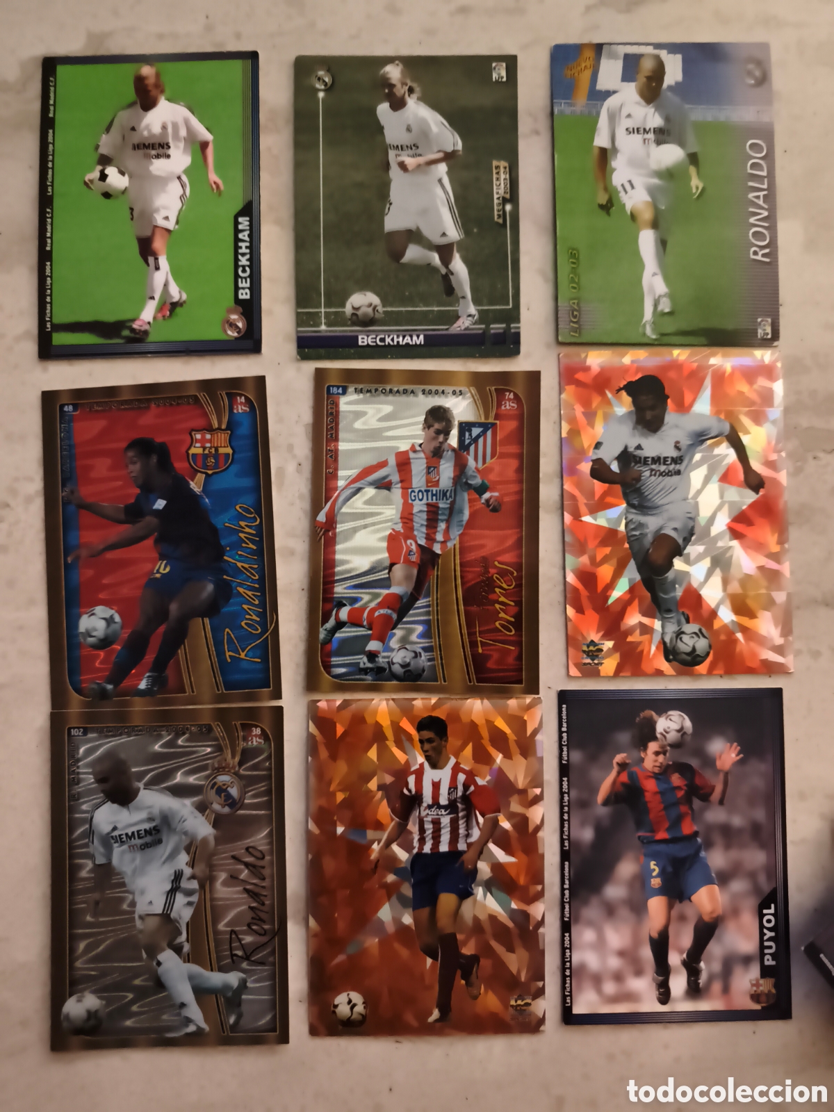 Cromos de f&uacute;tbol: Cartas Mundicromo cracks liga espa&ntilde;ola