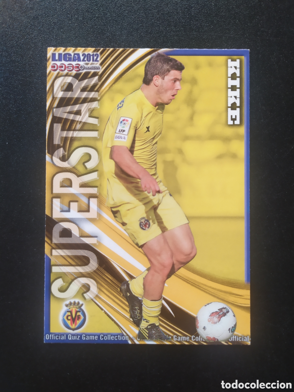 Cromos de f&uacute;tbol: Mundicromo fichas Liga 2011 2012 11 12 Kike superstar mate n &deg; 1068 Villarreal B