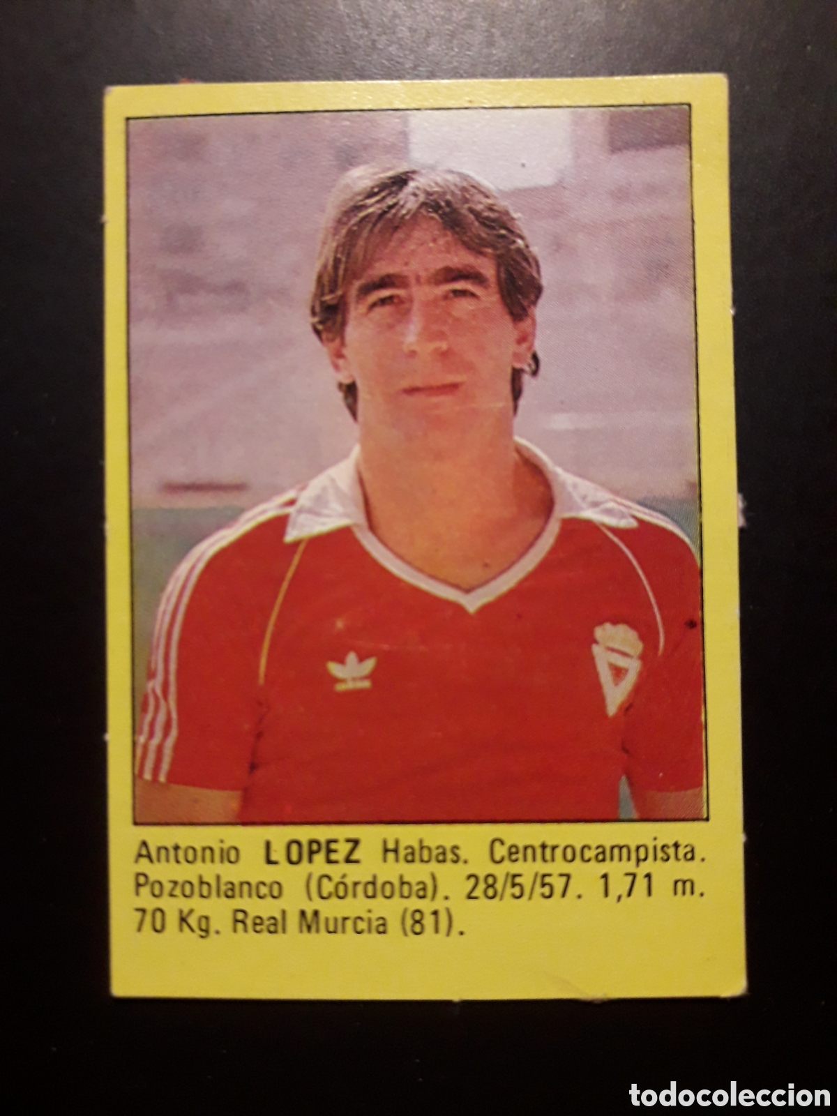 Cromos de f&uacute;tbol: L&Oacute;PEZ, MURCIA SUPER F&Uacute;TBOL 84 83-84 1983-1984 ROLL&Aacute;N DESPEGADO PEDIDO M&Iacute;NIMO 3&euro;