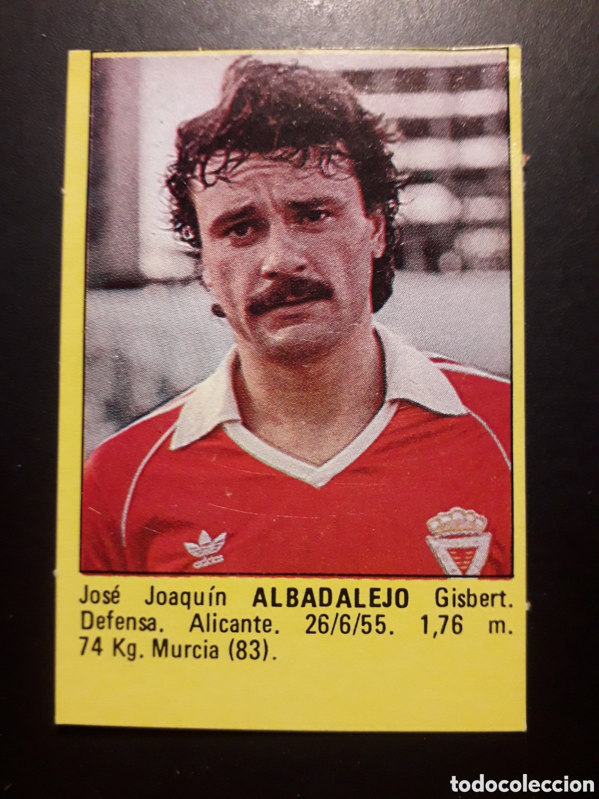 Cromos de f&uacute;tbol: ALBADALEJO, MURCIA SUPER F&Uacute;TBOL 84 83-84 1983-1984 ROLL&Aacute;N DESPEGADO PEDIDO M&Iacute;NIMO 3&euro;